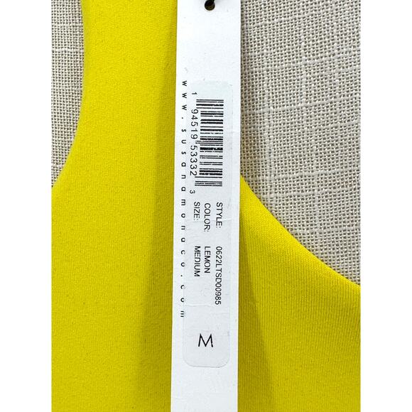Susana Monaco  Racerback A-line Tank Dress - Lemon [‎ Medium ] - Picture 5 of 6